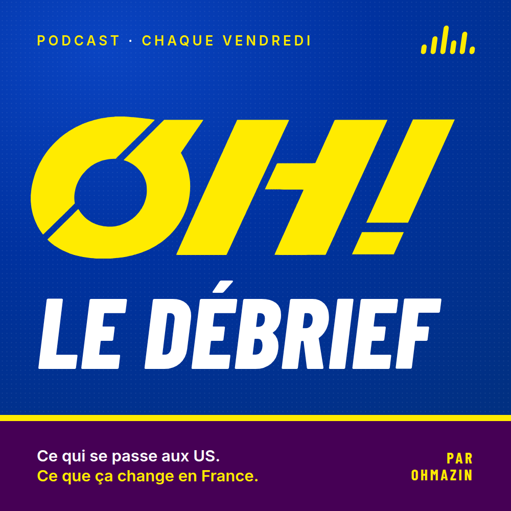 Pochette officielle du podcast OH! Le Débrief, chaque vendredi