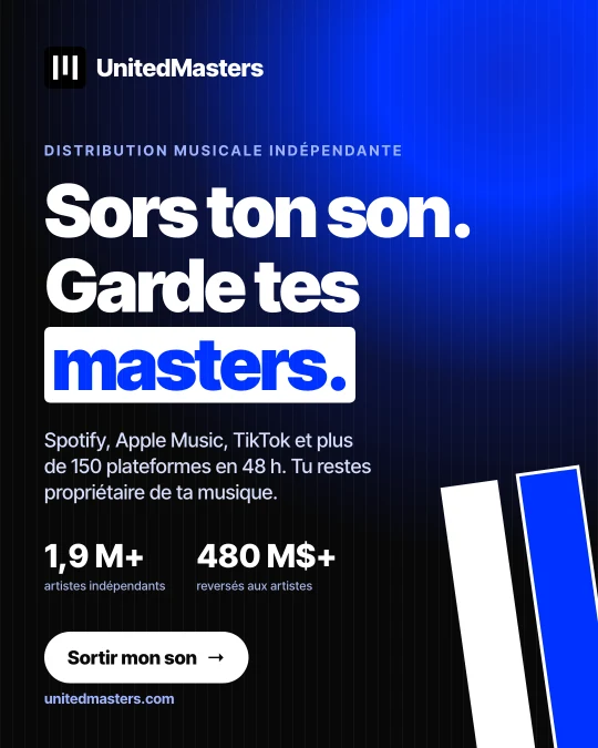 UnitedMasters, distribution musicale indépendante : sors ton son, garde tes masters